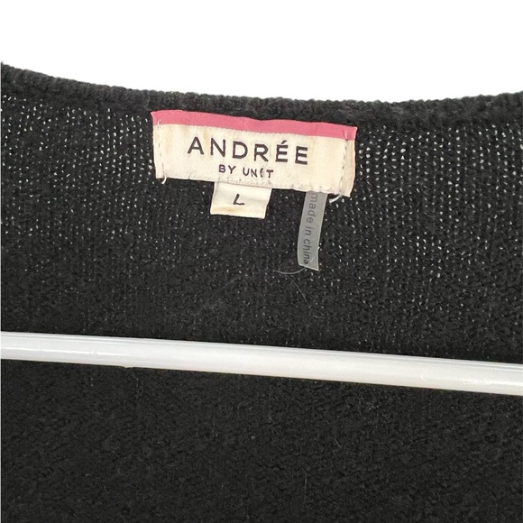 Long cardigan color block Andrée L - Picture 2 of 3